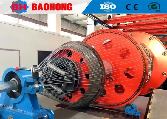 75kw ইস্পাত তারের আর্মারিং মেশিন ওয়্যার স্ট্র্যান্ডিং মেশিন